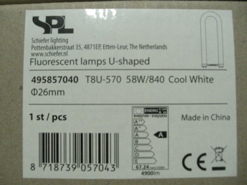 Leuchtstofflampe form - in, u-form